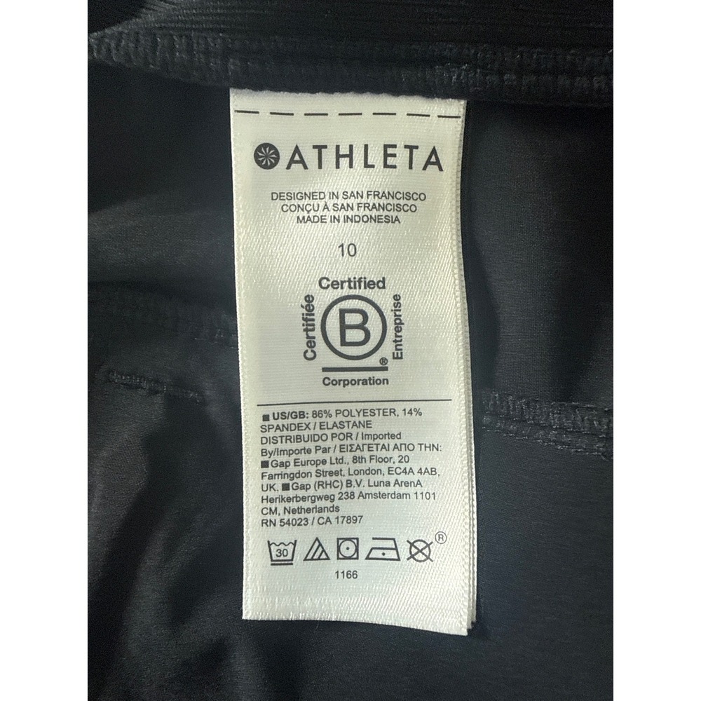 ATHLETA Brooklyn Ankle Pant Black Pants 10 Stretch Tapered Travel #198671 $99 - Picture 9 of 12